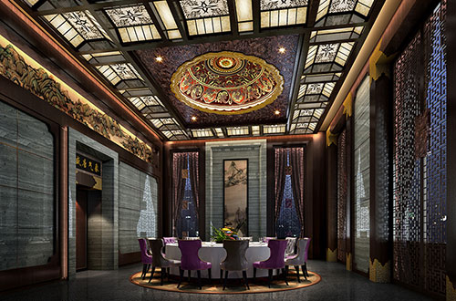 鄂尔多斯低调奢华的新中式酒店设计效果图