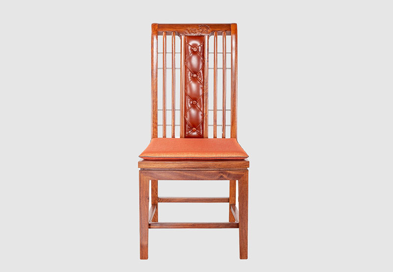 鄂尔多斯芙蓉榭中式实木餐椅效果图